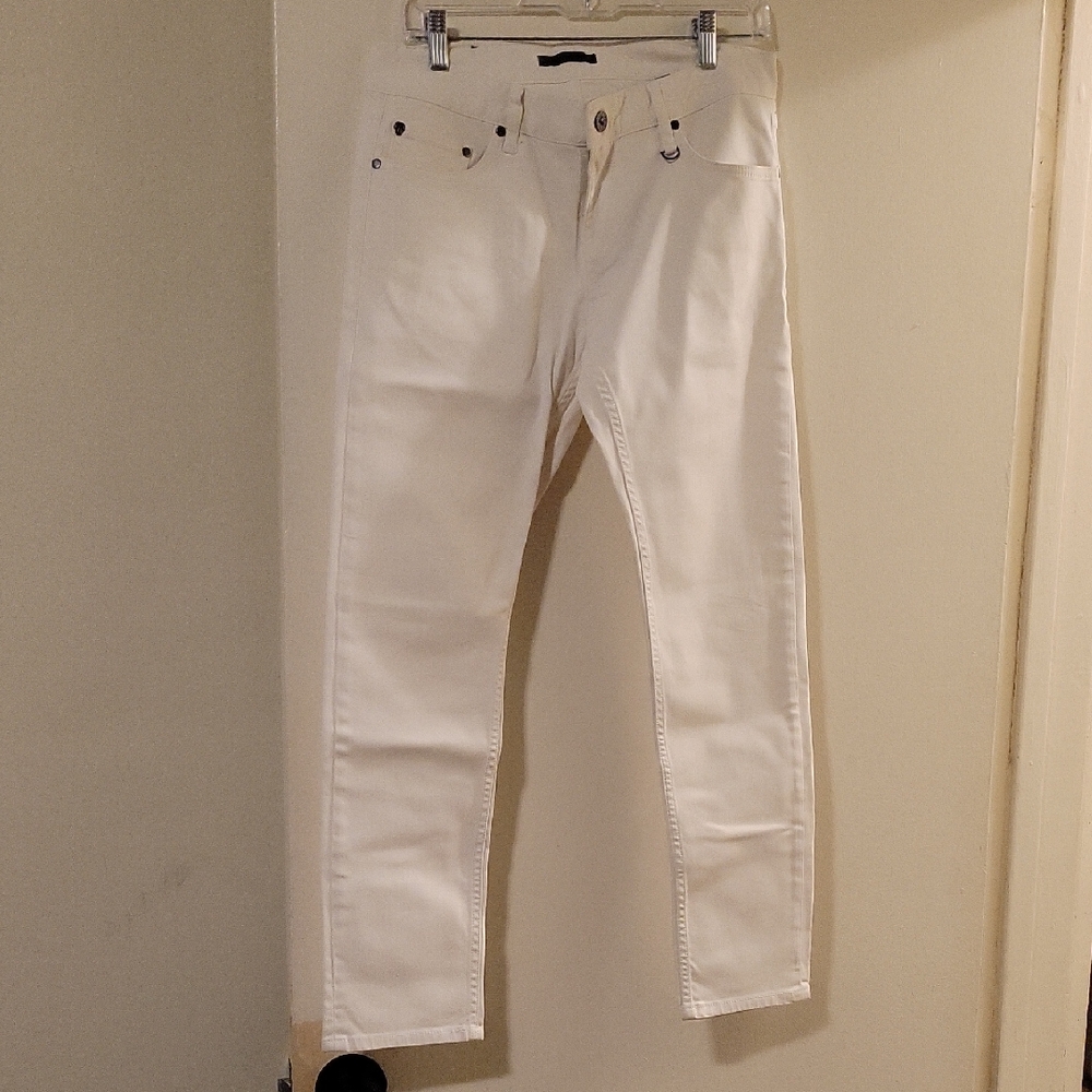 John Varvatos White Skinny Jeans
